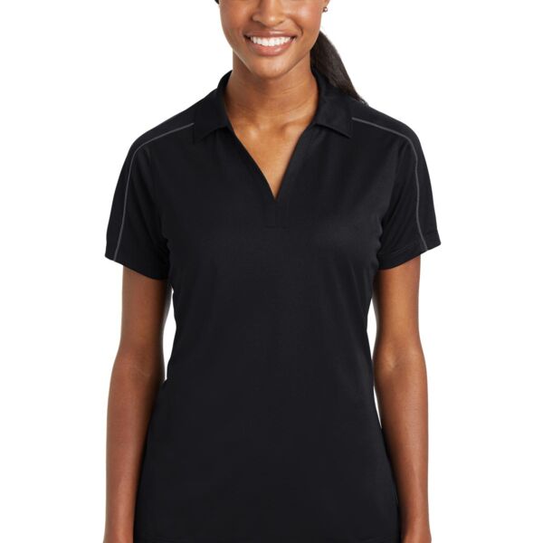 Ladies Micropique Sport Wick ® Piped Polo Thumbnail