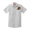 Short Sleeve Striped Industrial Work Shirt Thumbnail