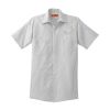 Short Sleeve Striped Industrial Work Shirt Thumbnail