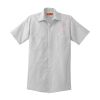 Short Sleeve Striped Industrial Work Shirt Thumbnail