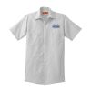 Short Sleeve Striped Industrial Work Shirt Thumbnail
