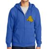 Tall Essential Fleece Full Zip Hooded Sweatshirt Thumbnail