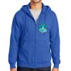 Tall Essential Fleece Full Zip Hooded Sweatshirt Thumbnail