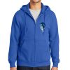 Tall Essential Fleece Full Zip Hooded Sweatshirt Thumbnail