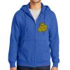 Tall Essential Fleece Full Zip Hooded Sweatshirt Thumbnail