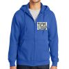 Tall Essential Fleece Full Zip Hooded Sweatshirt Thumbnail