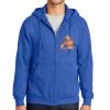 Tall Essential Fleece Full Zip Hooded Sweatshirt Thumbnail