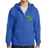 Tall Essential Fleece Full Zip Hooded Sweatshirt Thumbnail