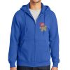 Tall Essential Fleece Full Zip Hooded Sweatshirt Thumbnail