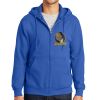 Tall Essential Fleece Full Zip Hooded Sweatshirt Thumbnail