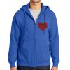 Tall Essential Fleece Full Zip Hooded Sweatshirt Thumbnail