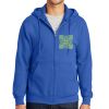Tall Essential Fleece Full Zip Hooded Sweatshirt Thumbnail