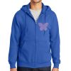 Tall Essential Fleece Full Zip Hooded Sweatshirt Thumbnail
