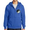 Tall Essential Fleece Full Zip Hooded Sweatshirt Thumbnail