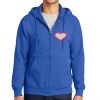 Tall Essential Fleece Full Zip Hooded Sweatshirt Thumbnail