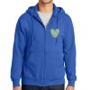 Tall Essential Fleece Full Zip Hooded Sweatshirt Thumbnail