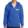 Tall Essential Fleece Full Zip Hooded Sweatshirt Thumbnail