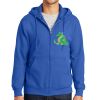 Tall Essential Fleece Full Zip Hooded Sweatshirt Thumbnail