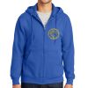 Tall Essential Fleece Full Zip Hooded Sweatshirt Thumbnail