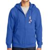 Tall Essential Fleece Full Zip Hooded Sweatshirt Thumbnail