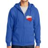 Tall Essential Fleece Full Zip Hooded Sweatshirt Thumbnail