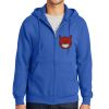 Tall Essential Fleece Full Zip Hooded Sweatshirt Thumbnail