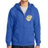 Tall Essential Fleece Full Zip Hooded Sweatshirt Thumbnail
