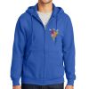 Tall Essential Fleece Full Zip Hooded Sweatshirt Thumbnail