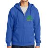 Tall Essential Fleece Full Zip Hooded Sweatshirt Thumbnail