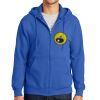 Tall Essential Fleece Full Zip Hooded Sweatshirt Thumbnail