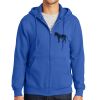 Tall Essential Fleece Full Zip Hooded Sweatshirt Thumbnail