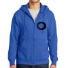Tall Essential Fleece Full Zip Hooded Sweatshirt Thumbnail
