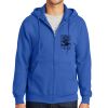 Tall Essential Fleece Full Zip Hooded Sweatshirt Thumbnail