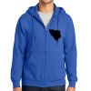 Tall Essential Fleece Full Zip Hooded Sweatshirt Thumbnail