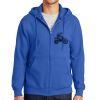 Tall Essential Fleece Full Zip Hooded Sweatshirt Thumbnail