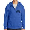 Tall Essential Fleece Full Zip Hooded Sweatshirt Thumbnail