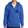 Tall Essential Fleece Full Zip Hooded Sweatshirt Thumbnail