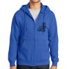 Tall Essential Fleece Full Zip Hooded Sweatshirt Thumbnail