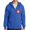 Tall Essential Fleece Full Zip Hooded Sweatshirt Thumbnail