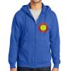 Tall Essential Fleece Full Zip Hooded Sweatshirt Thumbnail