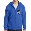 Tall Essential Fleece Full Zip Hooded Sweatshirt Thumbnail