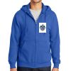 Tall Essential Fleece Full Zip Hooded Sweatshirt Thumbnail