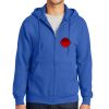 Tall Essential Fleece Full Zip Hooded Sweatshirt Thumbnail