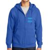 Tall Essential Fleece Full Zip Hooded Sweatshirt Thumbnail
