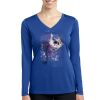 Ladies Long Sleeve PosiCharge ® Competitor™ V Neck Tee Thumbnail