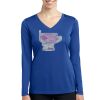Ladies Long Sleeve PosiCharge ® Competitor™ V Neck Tee Thumbnail